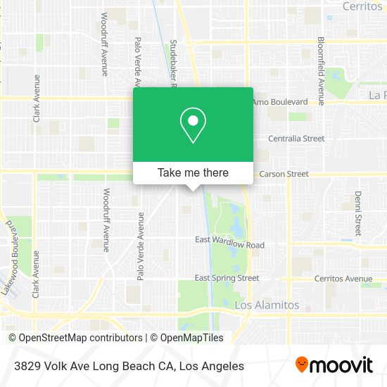 Mapa de 3829 Volk Ave Long Beach CA
