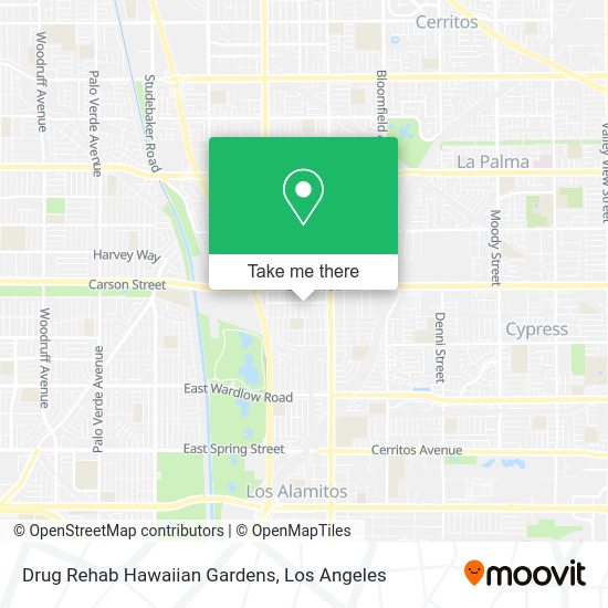 Drug Rehab Hawaiian Gardens map