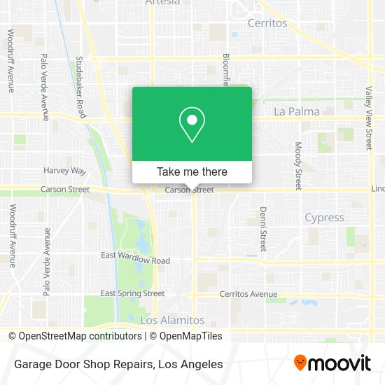 Garage Door Shop Repairs map