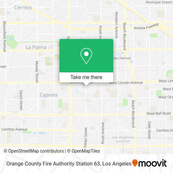 Orange County Fire Authority Station 63 map