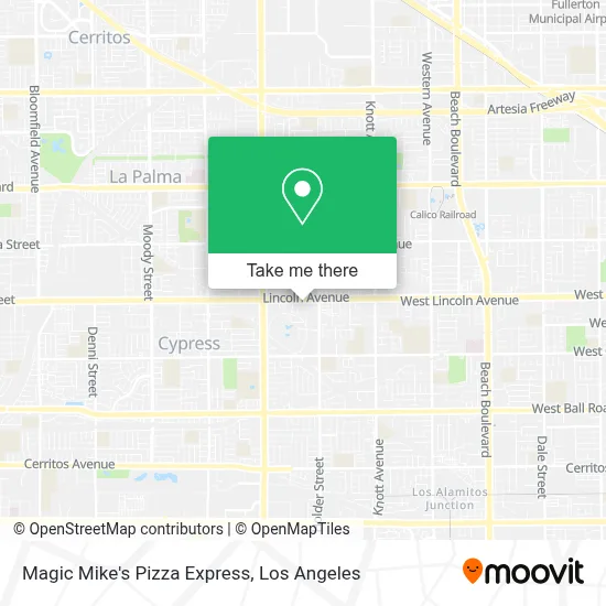 Magic Mike's Pizza Express map