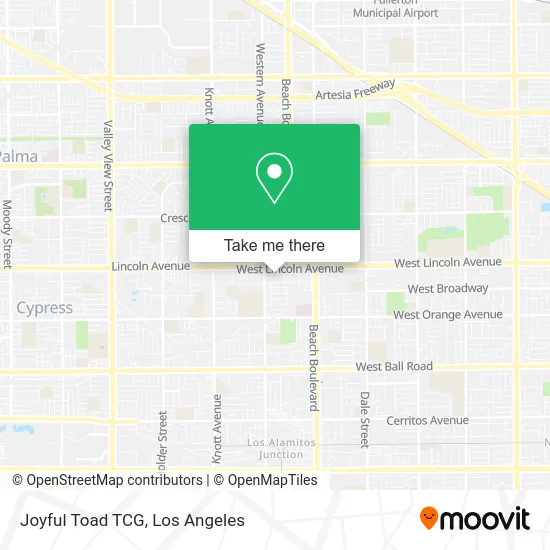 Mapa de Joyful Toad TCG