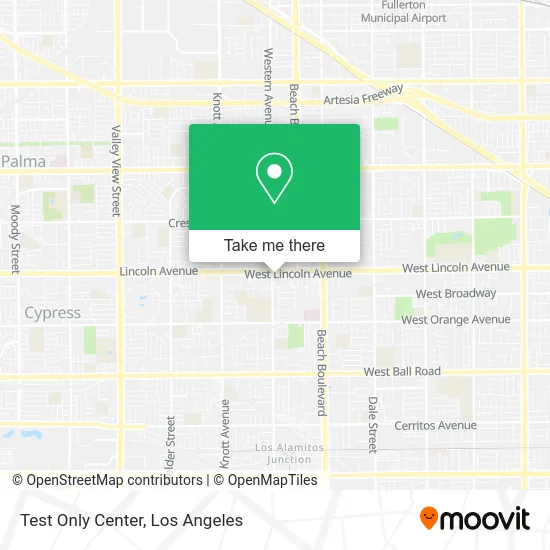 Test Only Center map