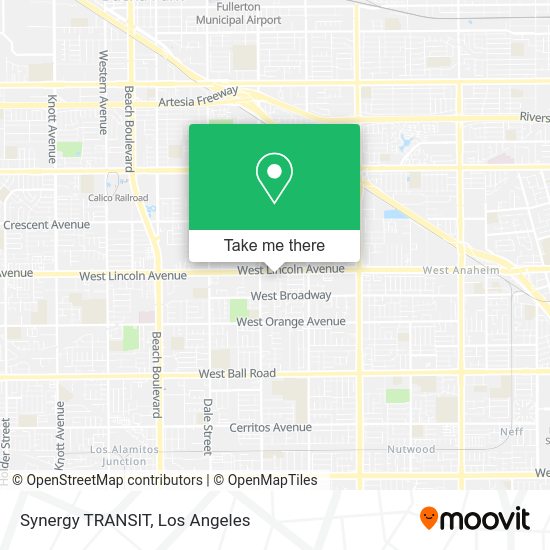 Synergy TRANSIT map