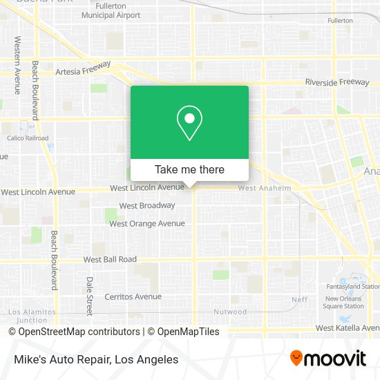 Mapa de Mike's Auto Repair