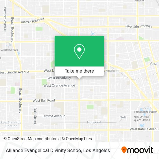 Alliance Evangelical Divinity Schoo map