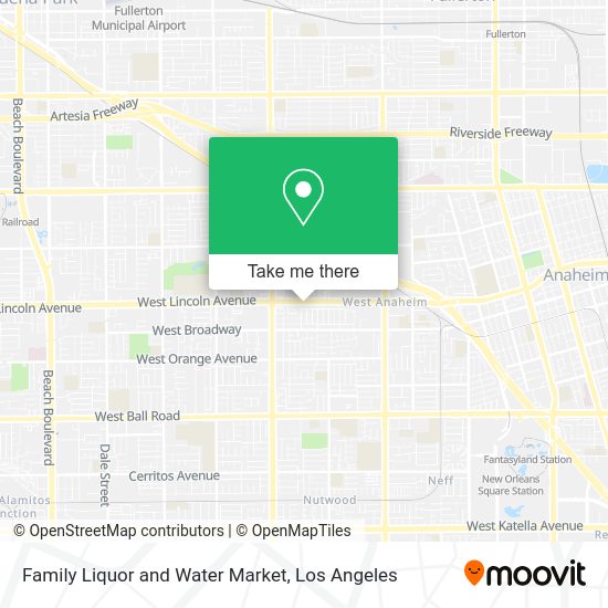 Family Liquor and Water Market map