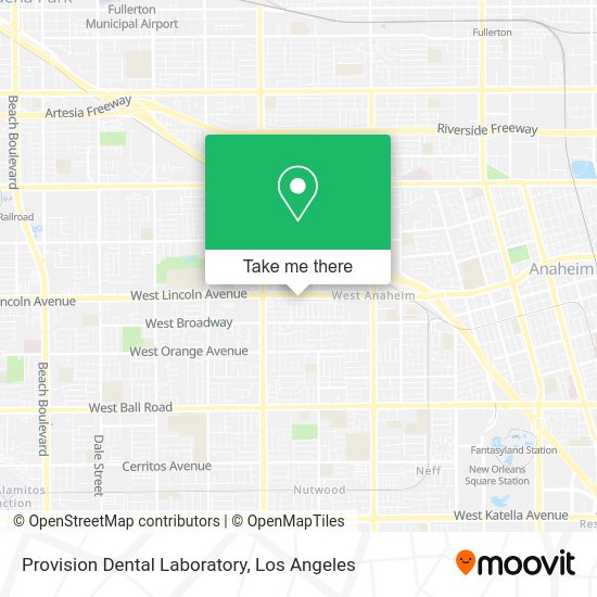 Mapa de Provision Dental Laboratory