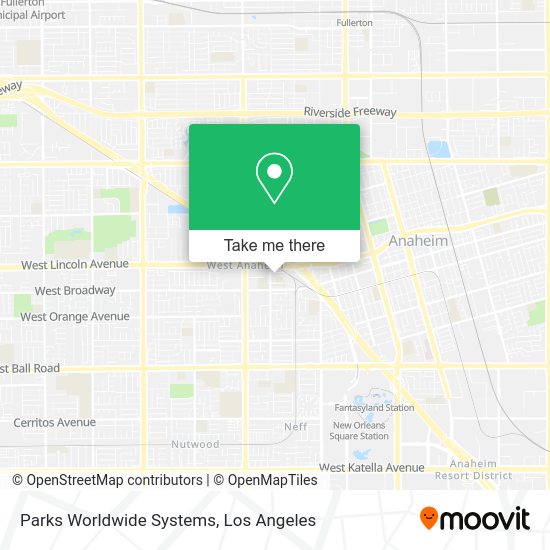 Parks Worldwide Systems map