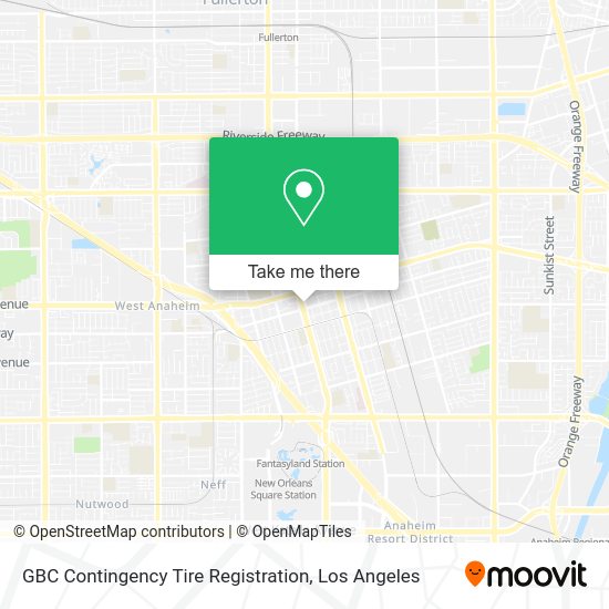 Mapa de GBC Contingency Tire Registration