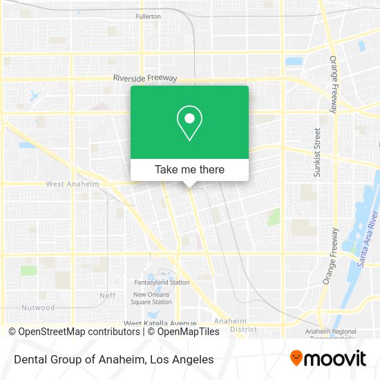Dental Group of Anaheim map