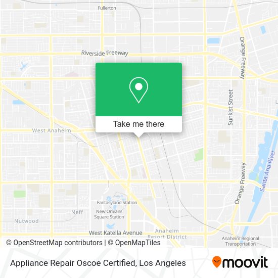 Appliance Repair Oscoe Certified map