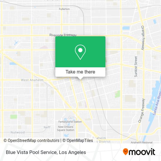 Blue Vista Pool Service map