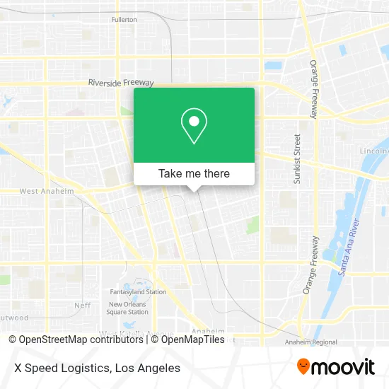 X Speed Logistics map