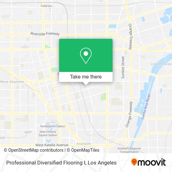 Professional Diversified Flooring I map