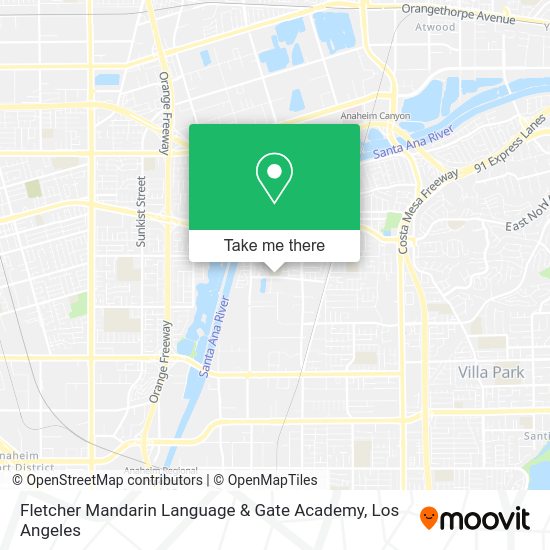 Mapa de Fletcher Mandarin Language & Gate Academy