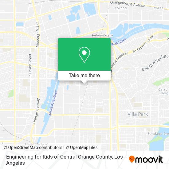 Engineering for Kids of Central Orange County map