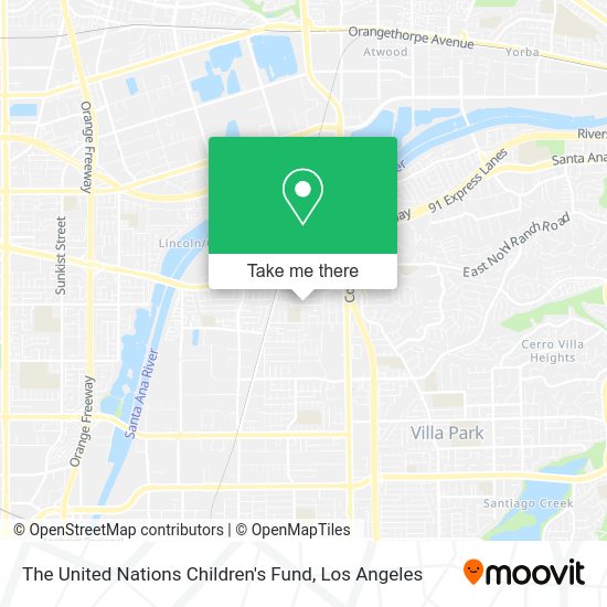 The United Nations Children's Fund map