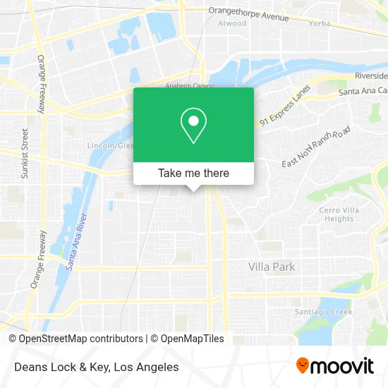 Deans Lock & Key map