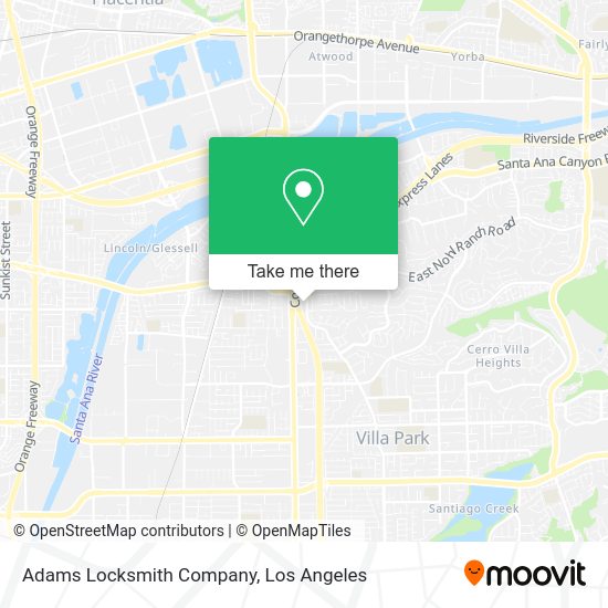 Mapa de Adams Locksmith Company