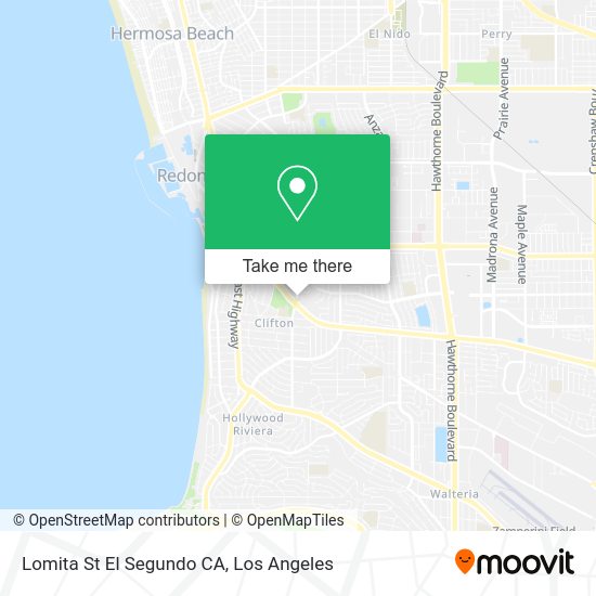 Lomita St El Segundo CA map
