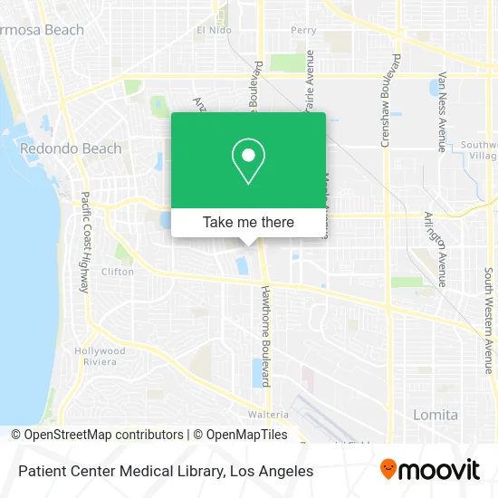 Patient Center Medical Library map