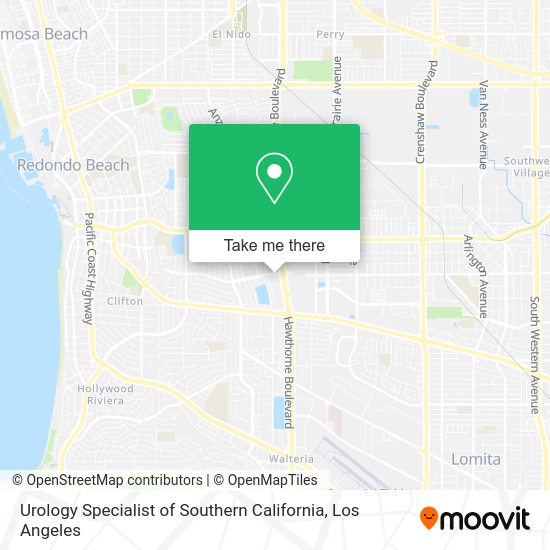 Urology Specialist of Southern California map