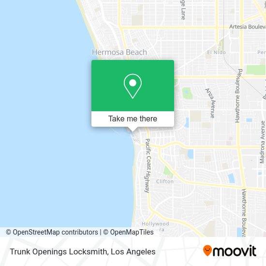 Trunk Openings Locksmith map