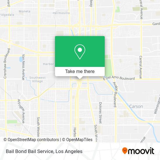 Mapa de Bail Bond Bail Service
