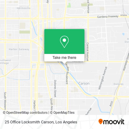 25 Office Locksmith Carson map