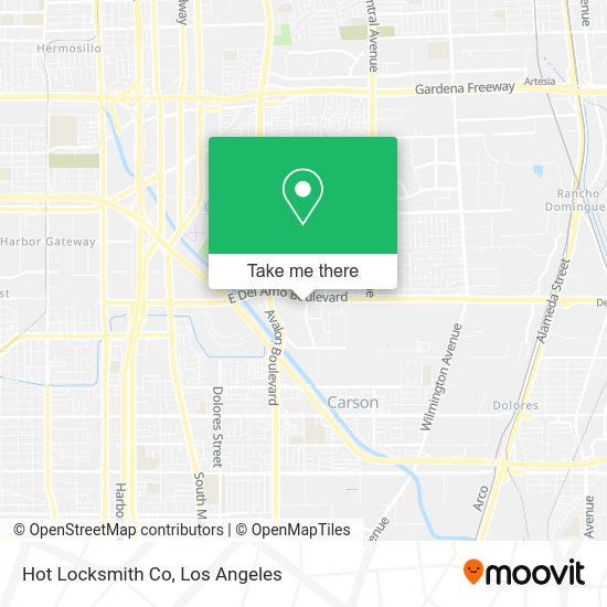 Mapa de Hot Locksmith Co