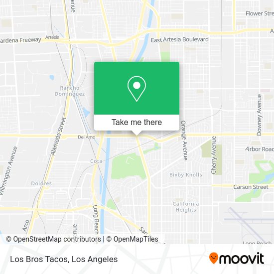 Mapa de Los Bros Tacos