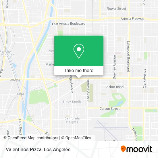 Mapa de Valentinos Pizza