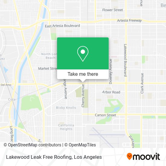 Lakewood Leak Free Roofing map
