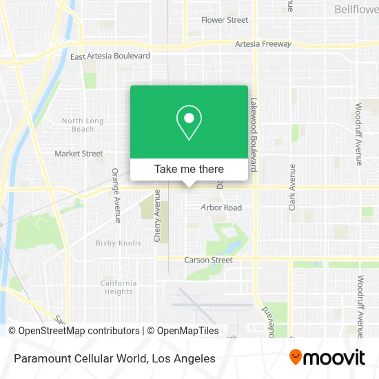 Paramount Cellular World map