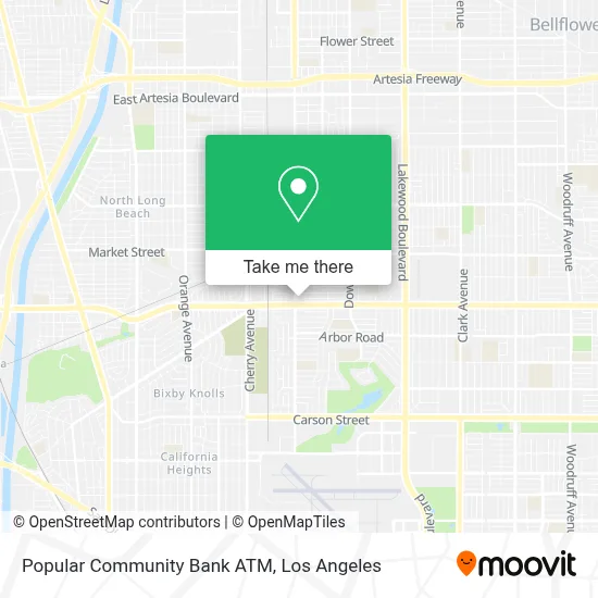 Popular Community Bank ATM map