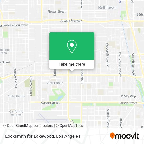 Locksmith for Lakewood map
