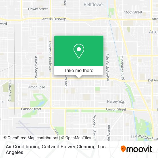 Mapa de Air Conditioning Coil and Blower Cleaning