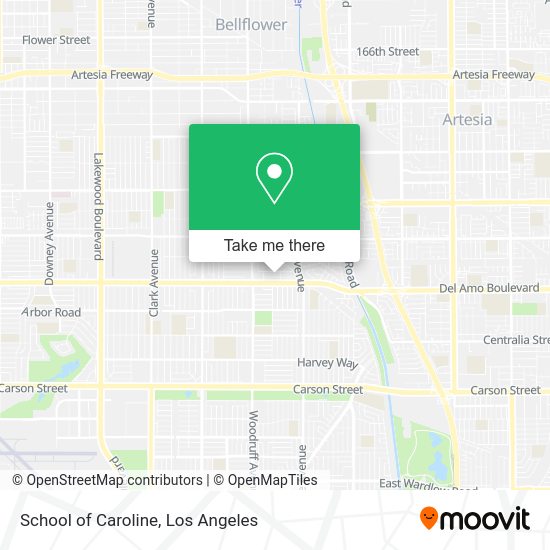 School of Caroline map