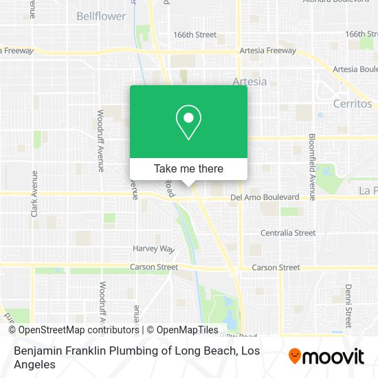 Benjamin Franklin Plumbing of Long Beach map