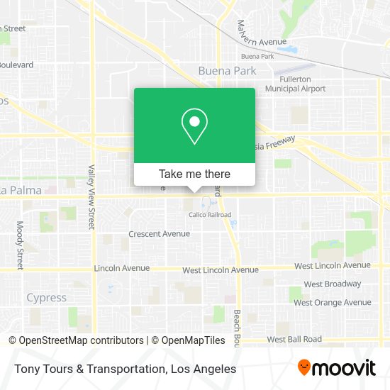 Tony Tours & Transportation map