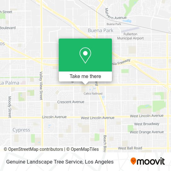 Genuine Landscape Tree Service map