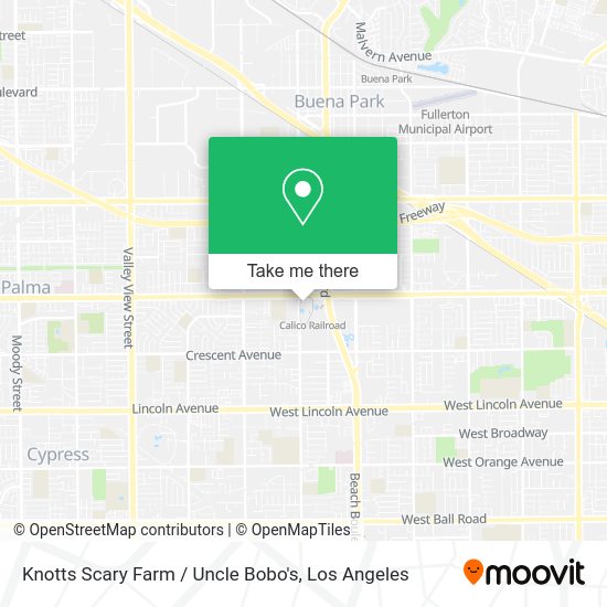 Knotts Scary Farm / Uncle Bobo's map