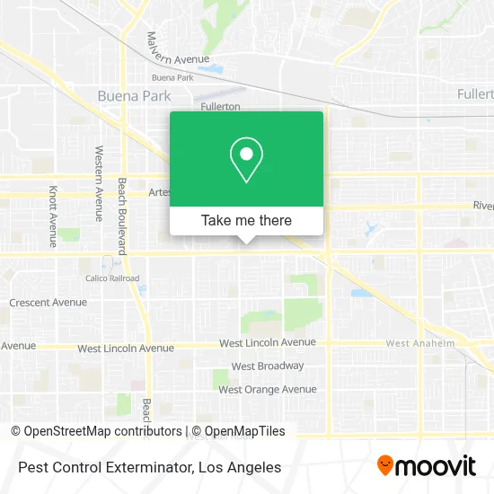 Pest Control Exterminator map