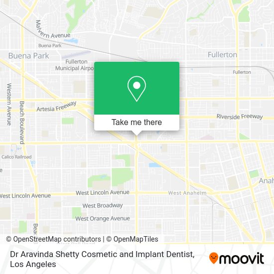 Mapa de Dr Aravinda Shetty Cosmetic and Implant Dentist