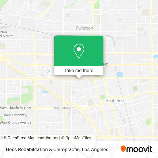 Hess Rebabilitation & Chiropractic map