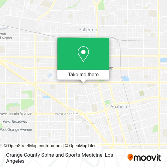 Orange County Spine and Sports Medicine map