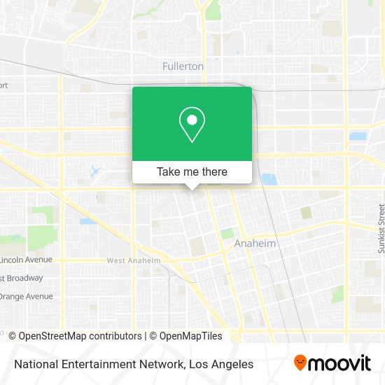 National Entertainment Network map