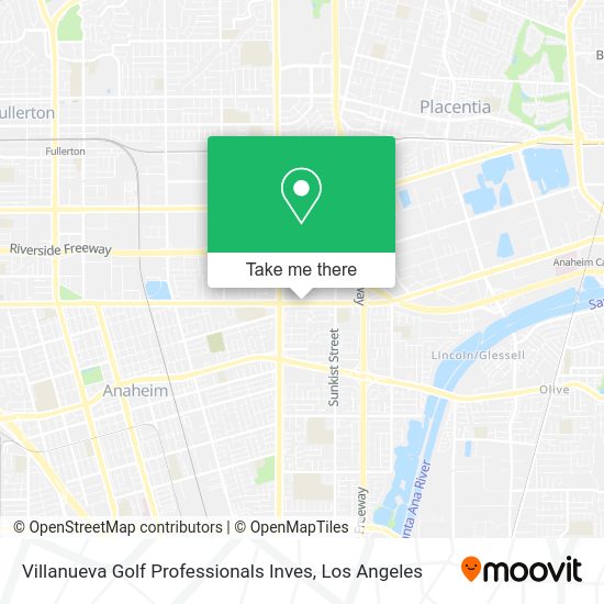 Villanueva Golf Professionals Inves map