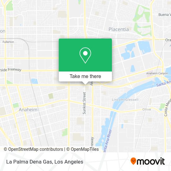 La Palma Dena Gas map